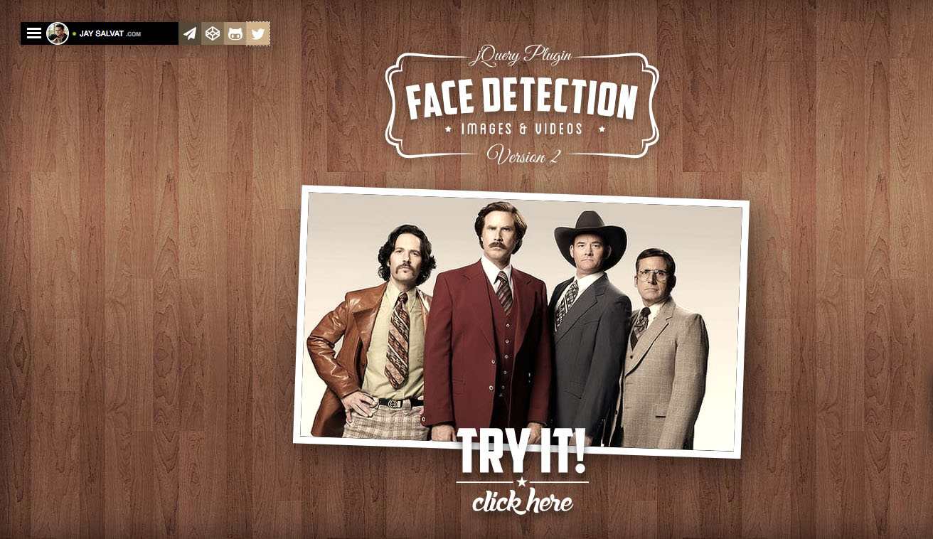 Face Detection jQuery plugin