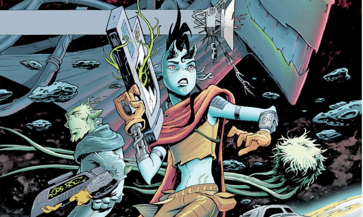 A Voyager probe becomes an alien survival tool in Image Comics' sci-fi series 'Voyagis'