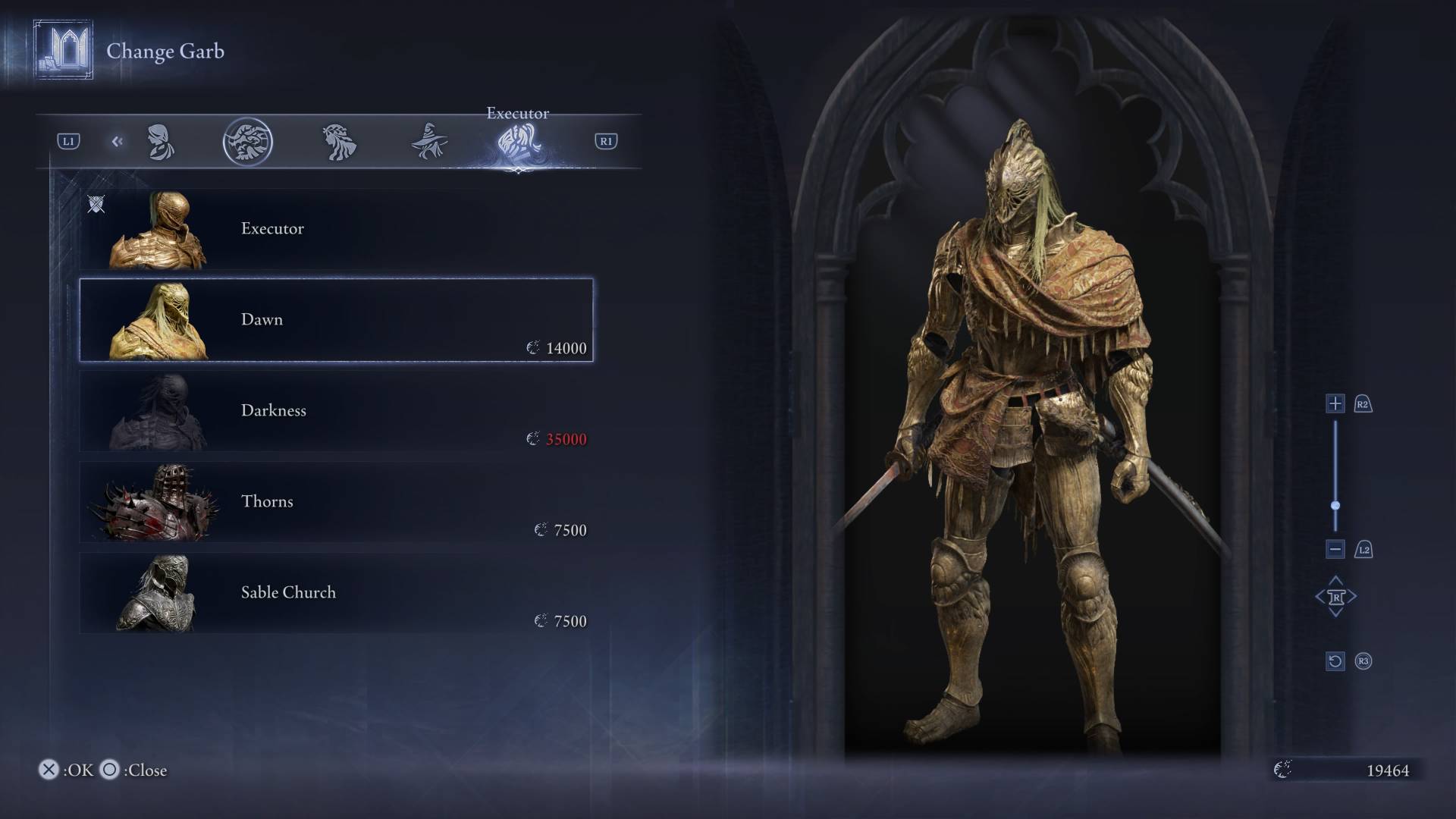 Elden Ring Nightreign skins dawn executor