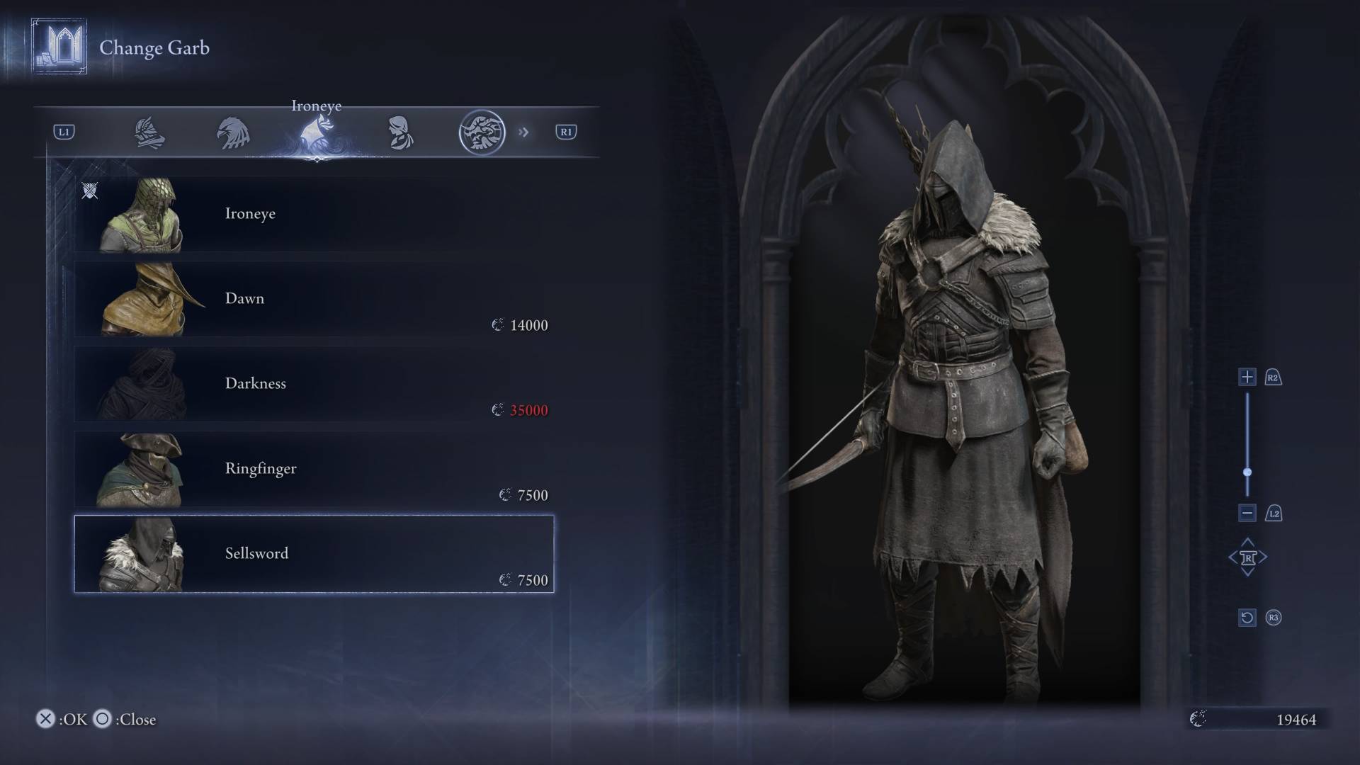 Elden Ring Nightreign skins sellsword ironeye