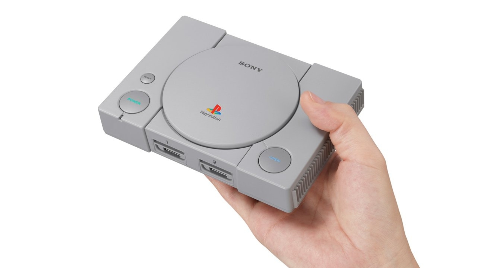 A product shot of a playstation