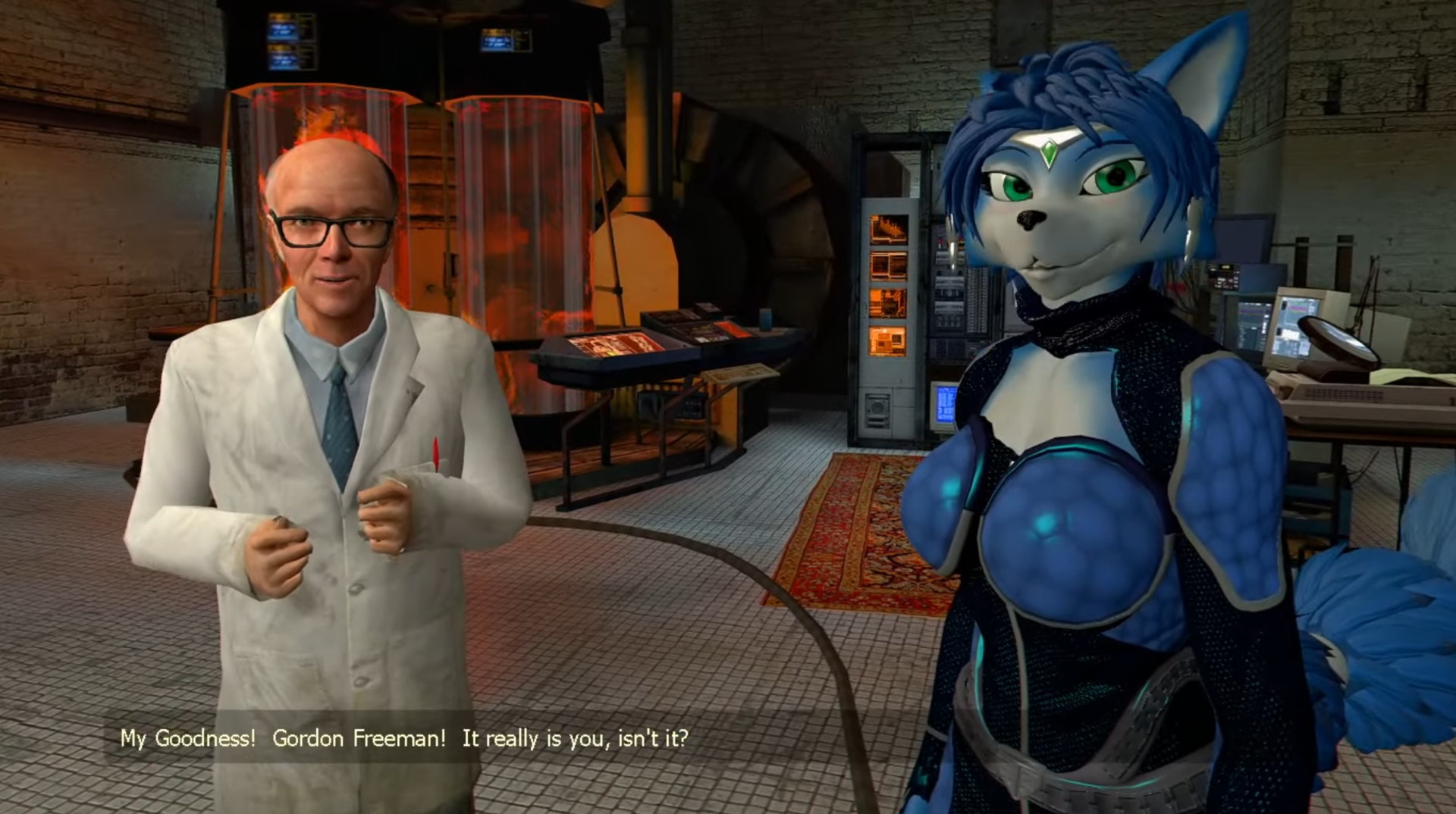 Star Fox oyuncusu, Alyx'i seksi bir mavi tilki ile değiştiren Half-Life 2 modu için emekli oldu