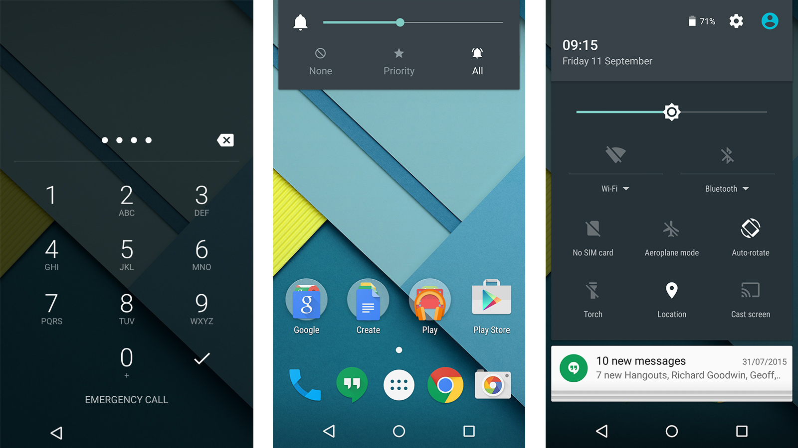 Android 5 Интерфейс