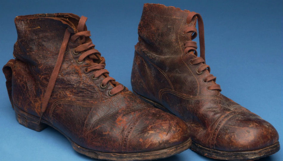 Old football boots (credit: National Football Museum)
