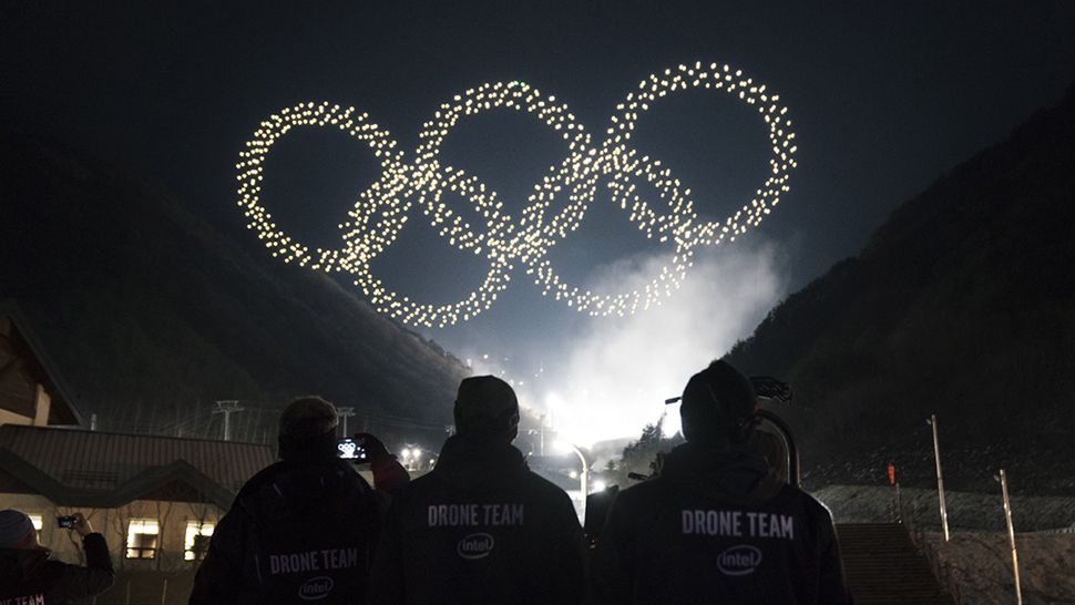 Intel's drones broke a world record at the Winter Olympics opening ceremony