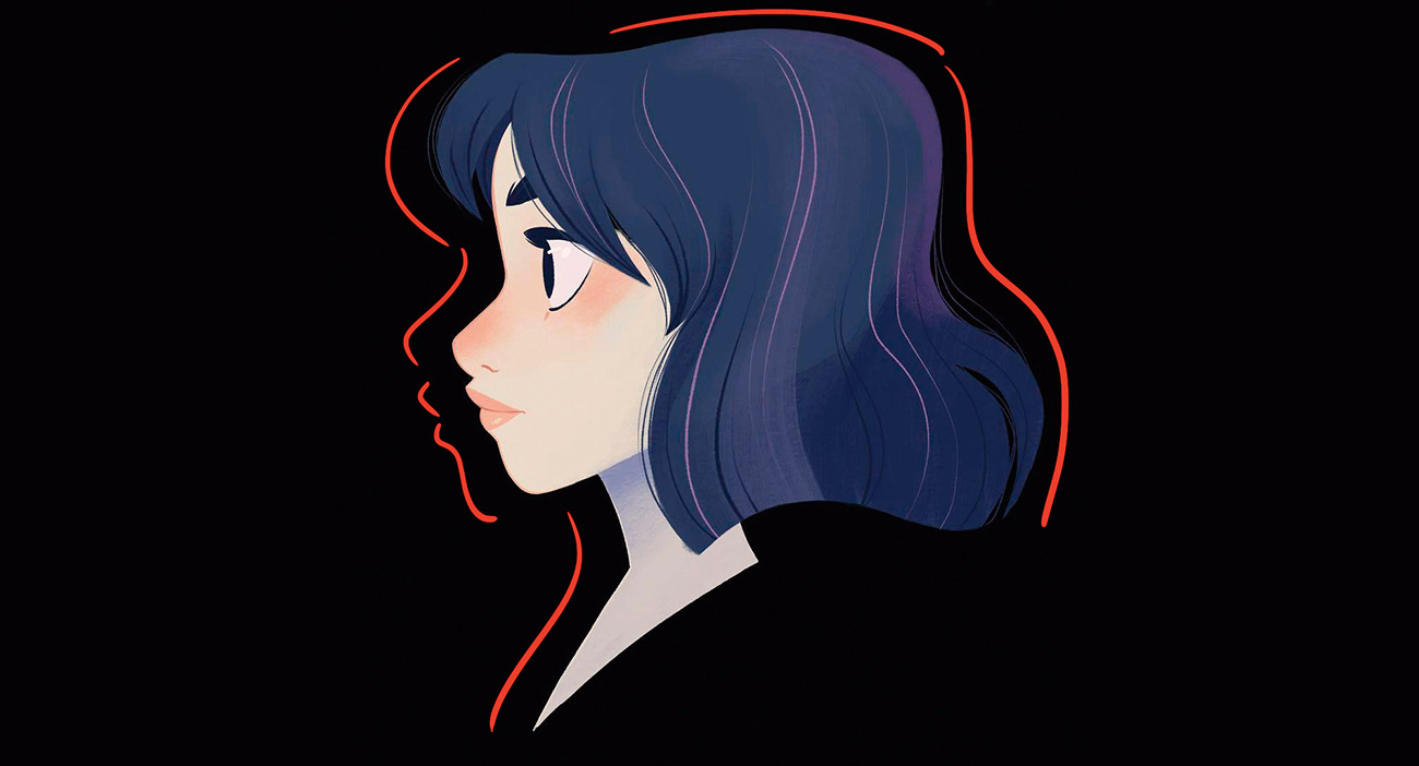 portrait of a girl: character design