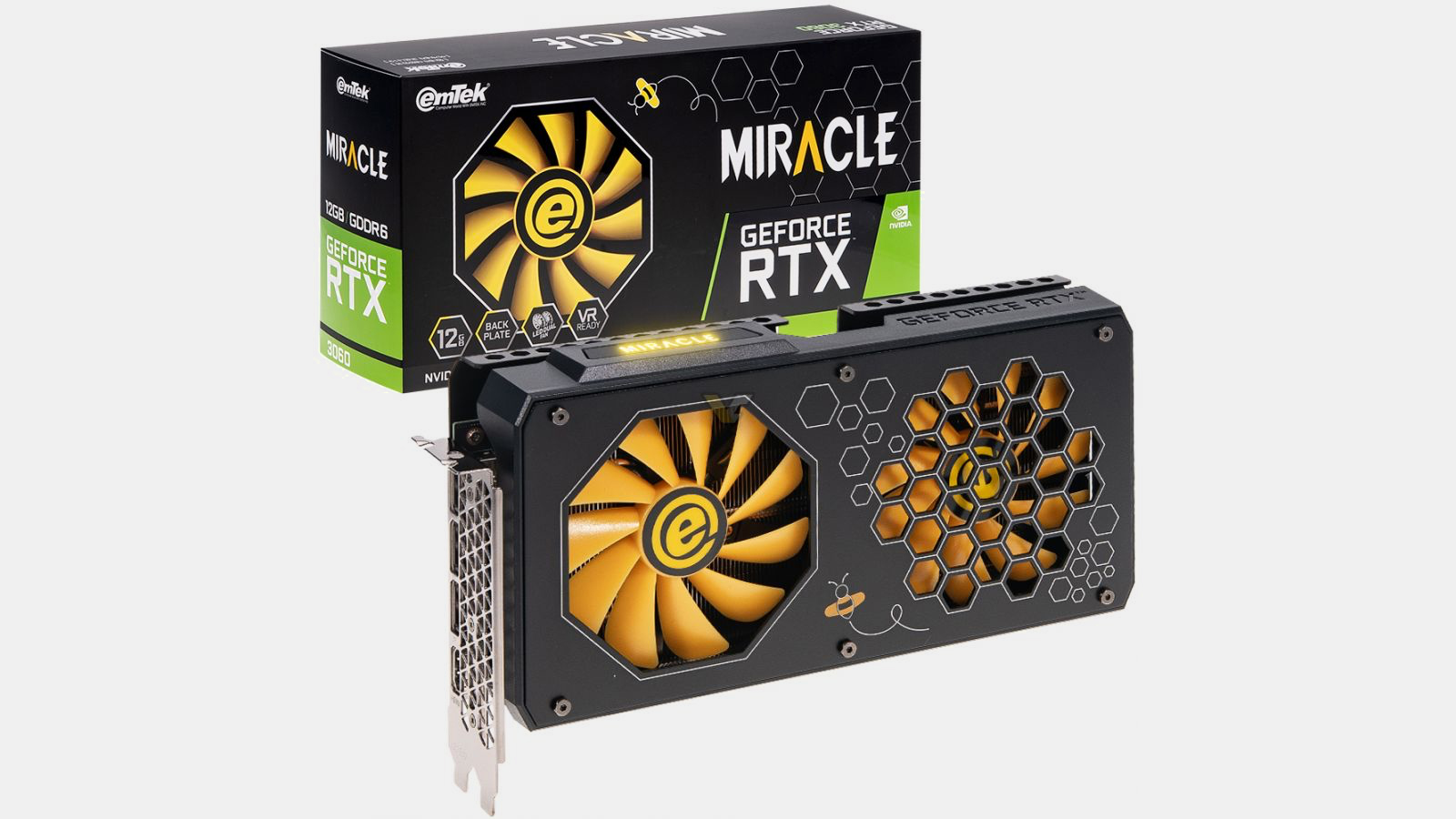 For the Bees: Emtek Launches Miracle GeForce RTX 3060 With Honeycombs