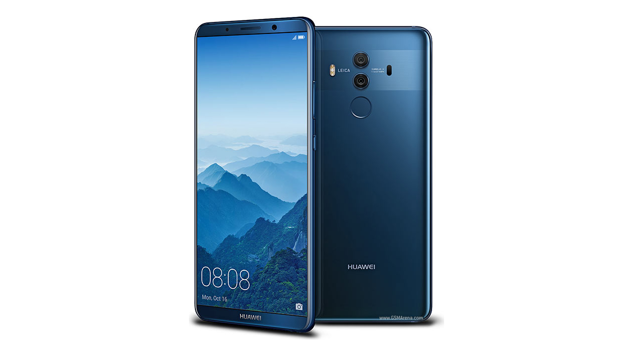 Huawei Mate 10 Pro front and back views