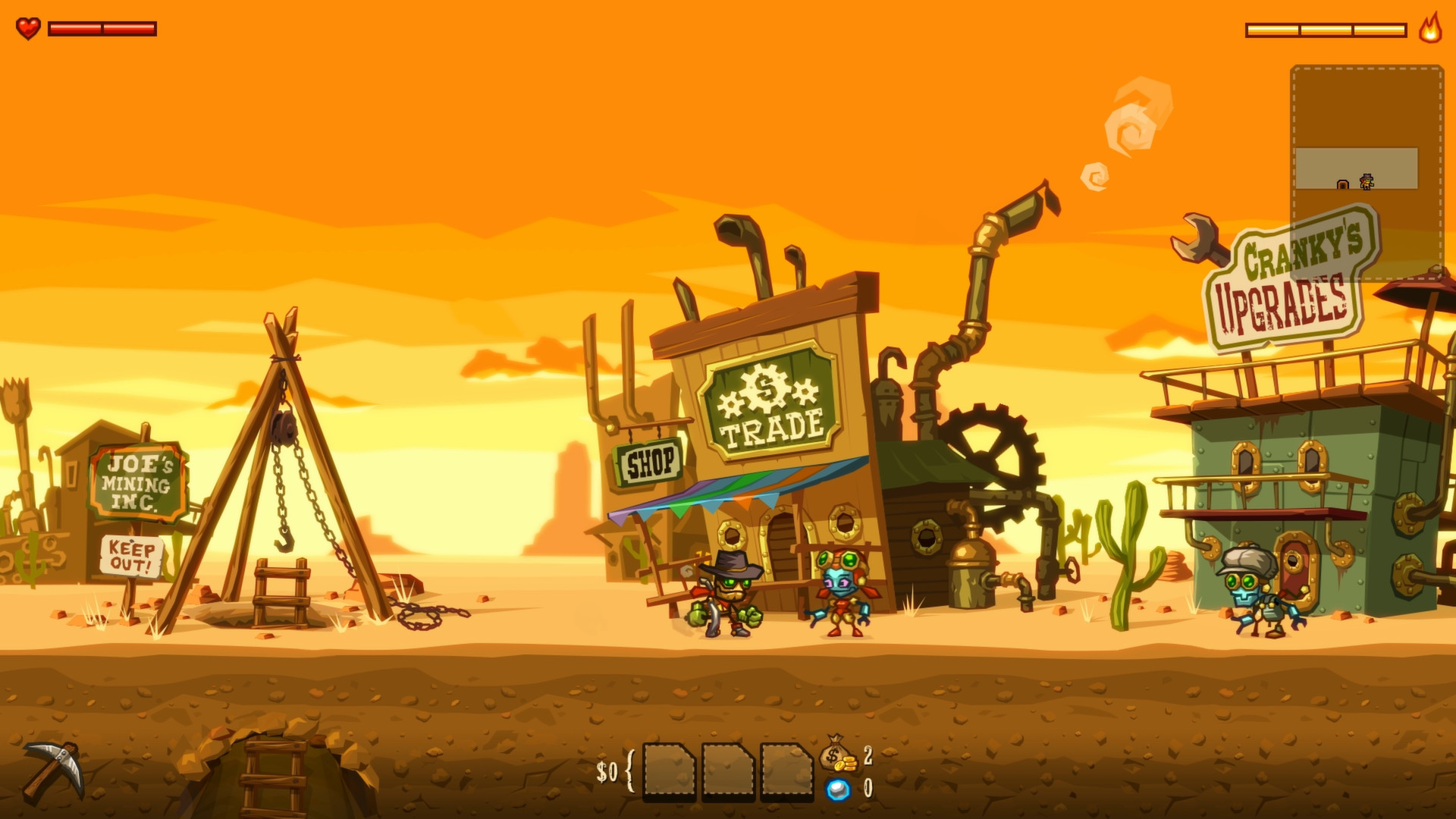 a cowboy town inhabited by robots