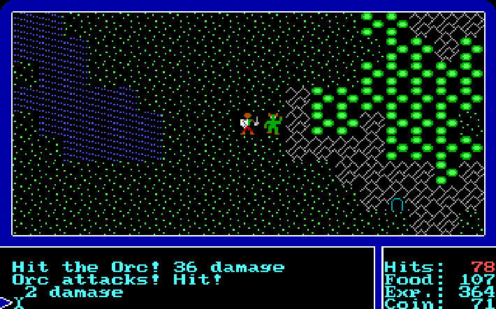 Birisi 1981'in Ultima'sını 1985'in Ultima 4'ünün yıldız grafikleriyle yeniden düzenledi