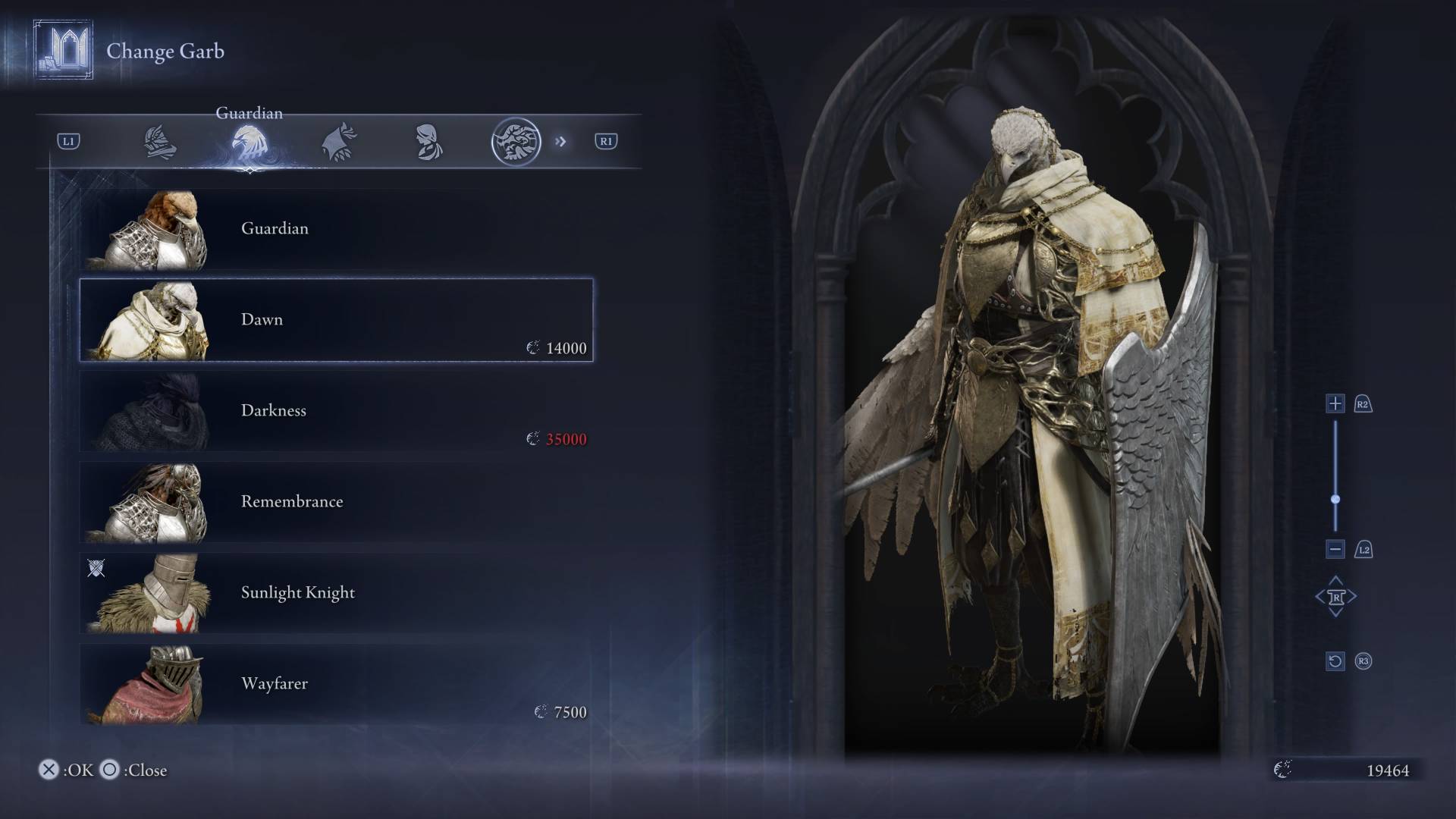 Elden Ring Nightreign skins dawn guardian