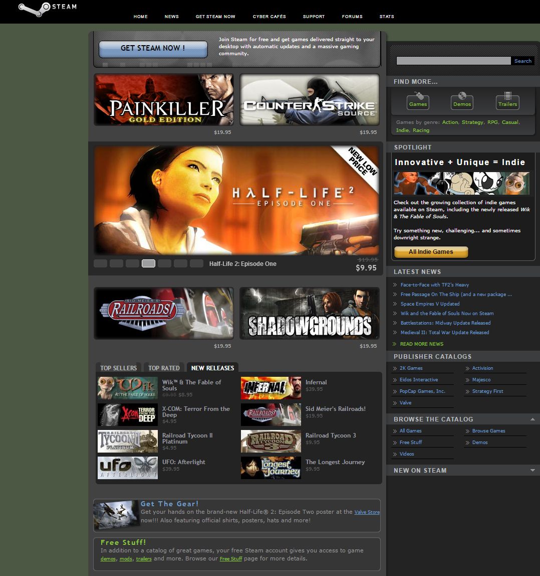 The 19-year evolution of Steam