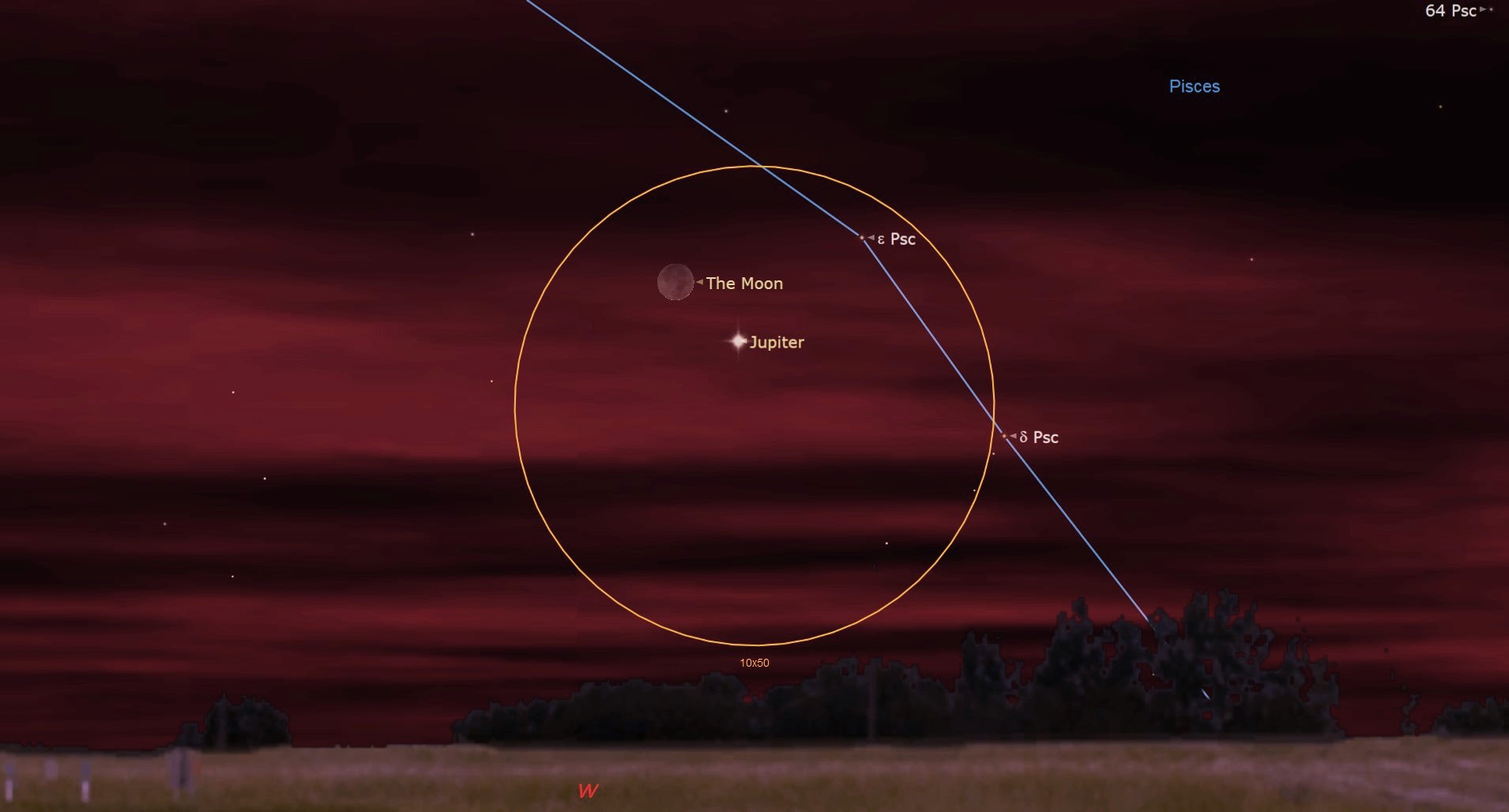 See the moon and Jupiter meet in the sky tonight (March 22)