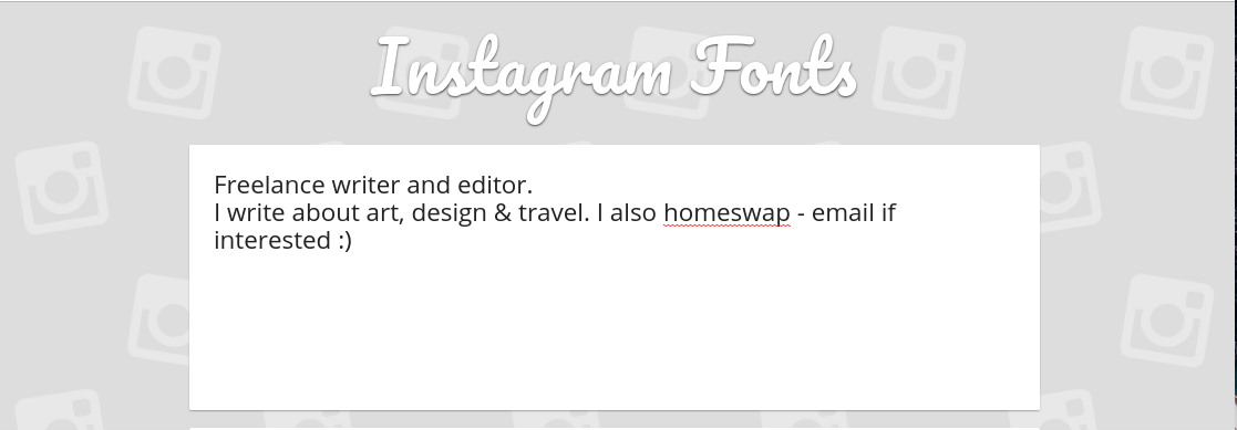 text styles for instagram