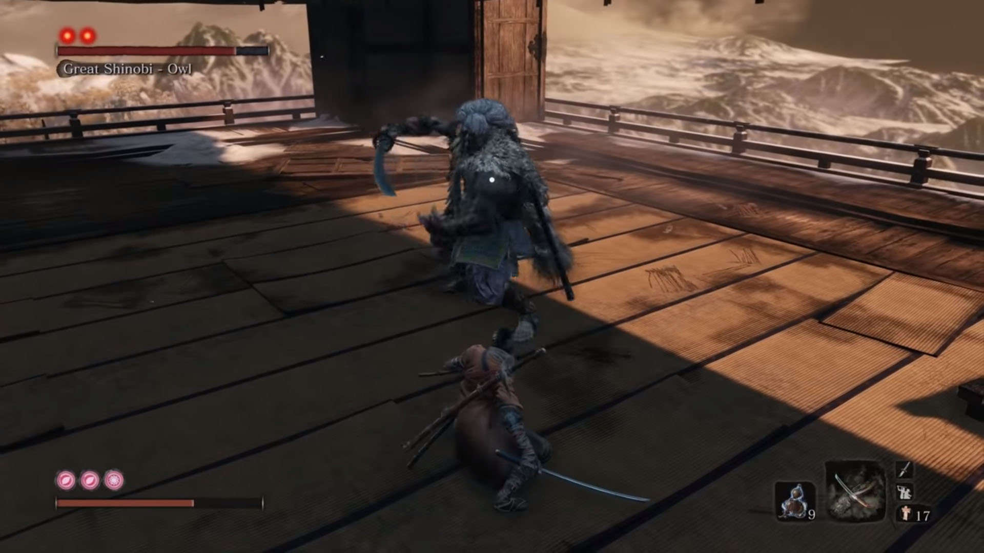 Sekiro Great Shinobi Owl Boss Guide How To Defeat The Old Bird Man