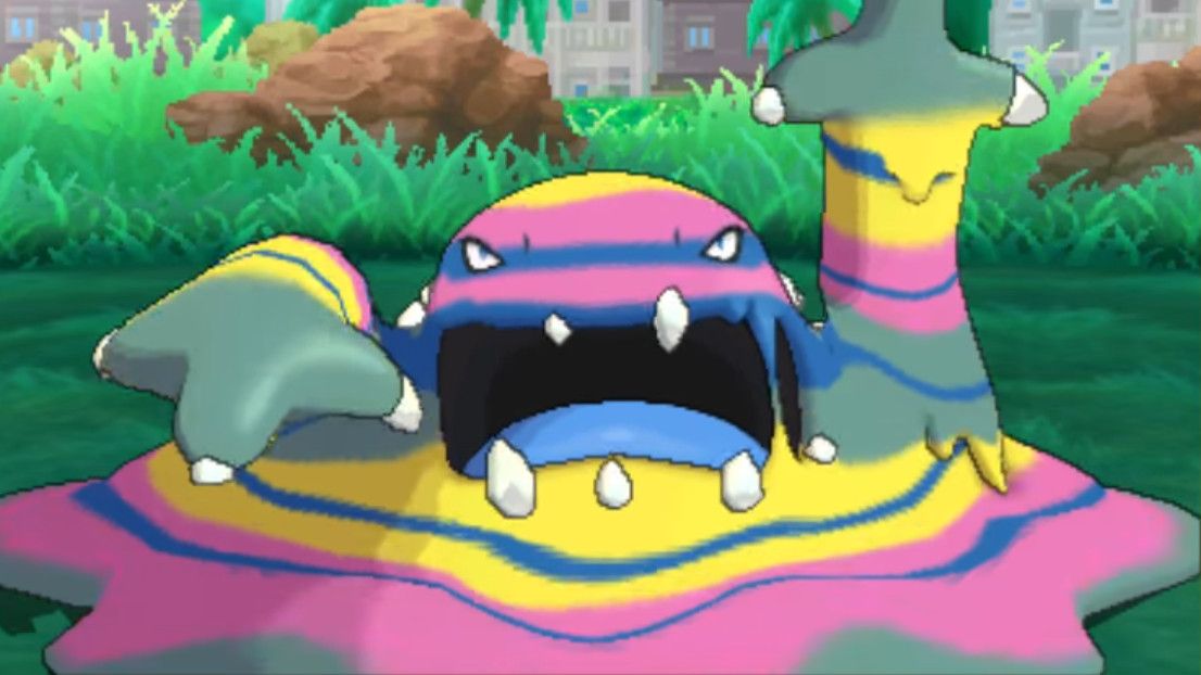 Check out Pokemon Sun and Moon's psychedelic Muk and a plant with great stems