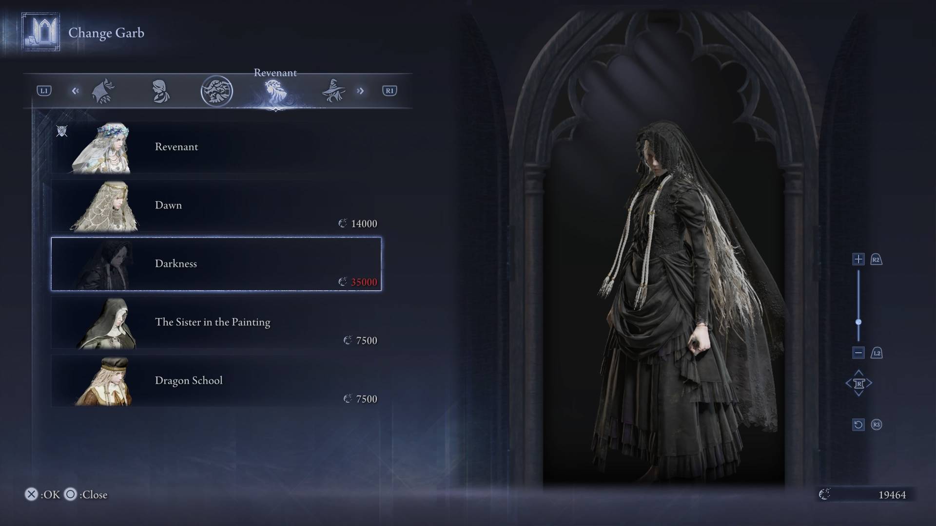 Elden Ring Nightreign skins darkness recluse