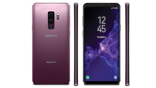 Samsung Galaxy S9 Plus back, side, front and side views