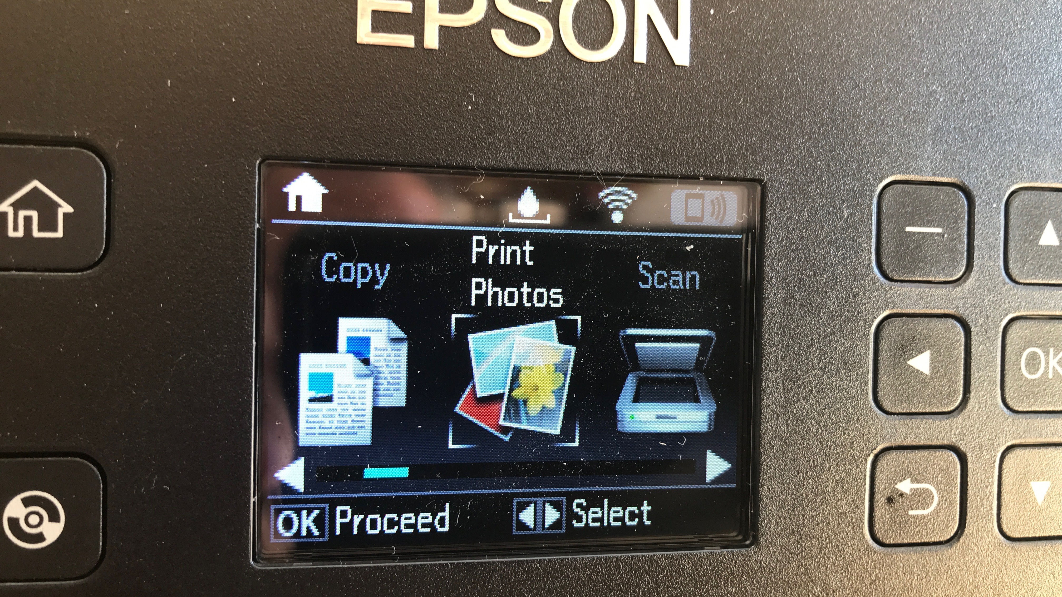 Printer display