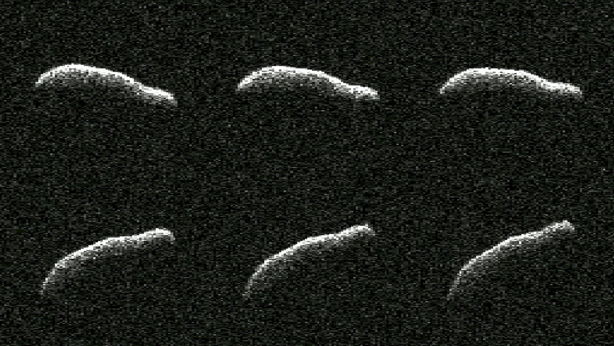 Oddly shaped asteroid once considered an impact risk for Earth races past the planet