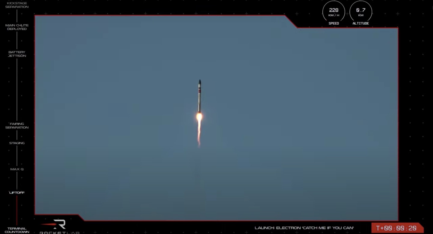 Rocket Lab launches Swedish satellite but fails to catch booster with helicopter