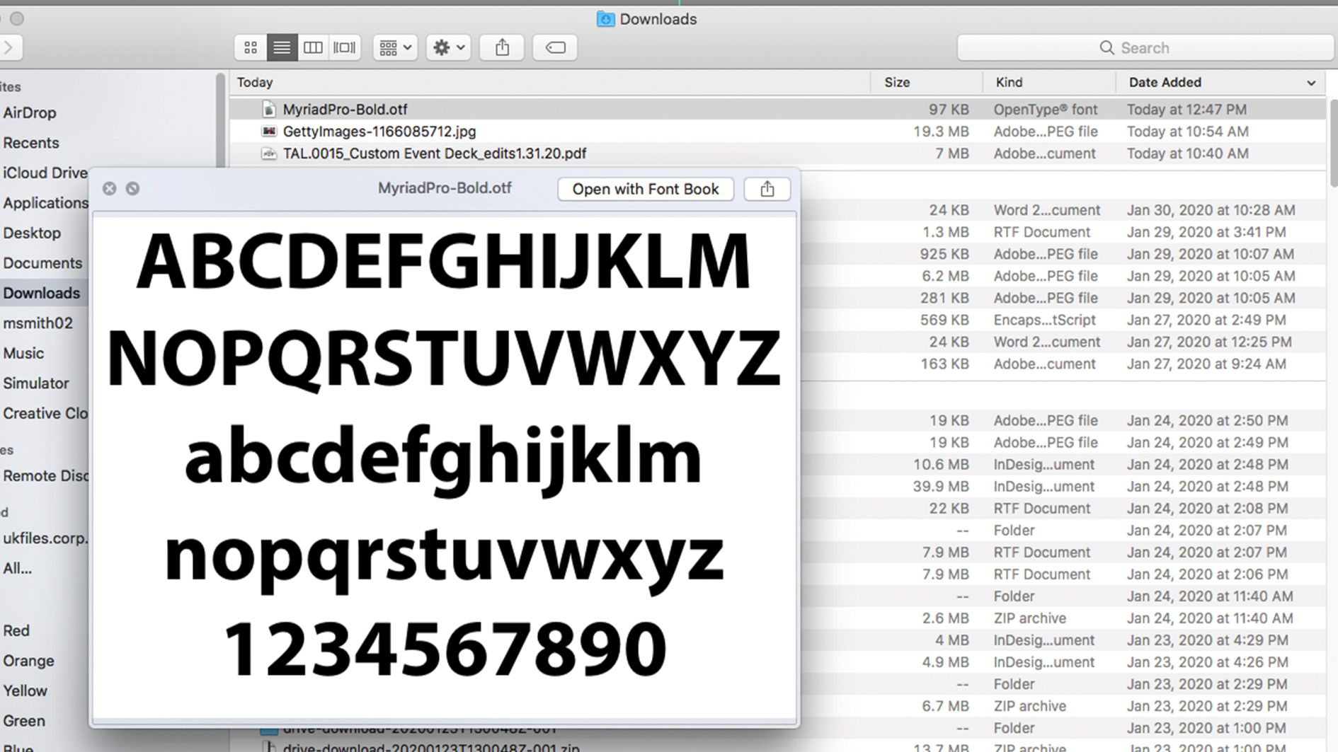 photoshop for mac number font