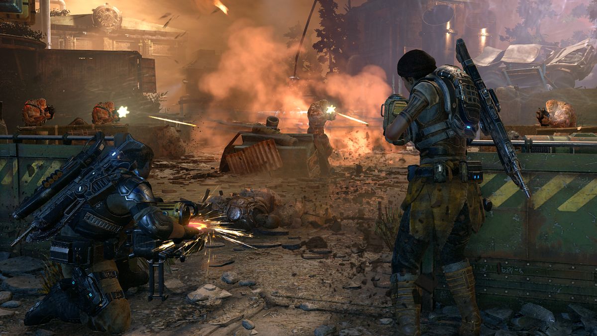 New Gears of War 4 gameplay is all about bad weather and Poppa Fenix