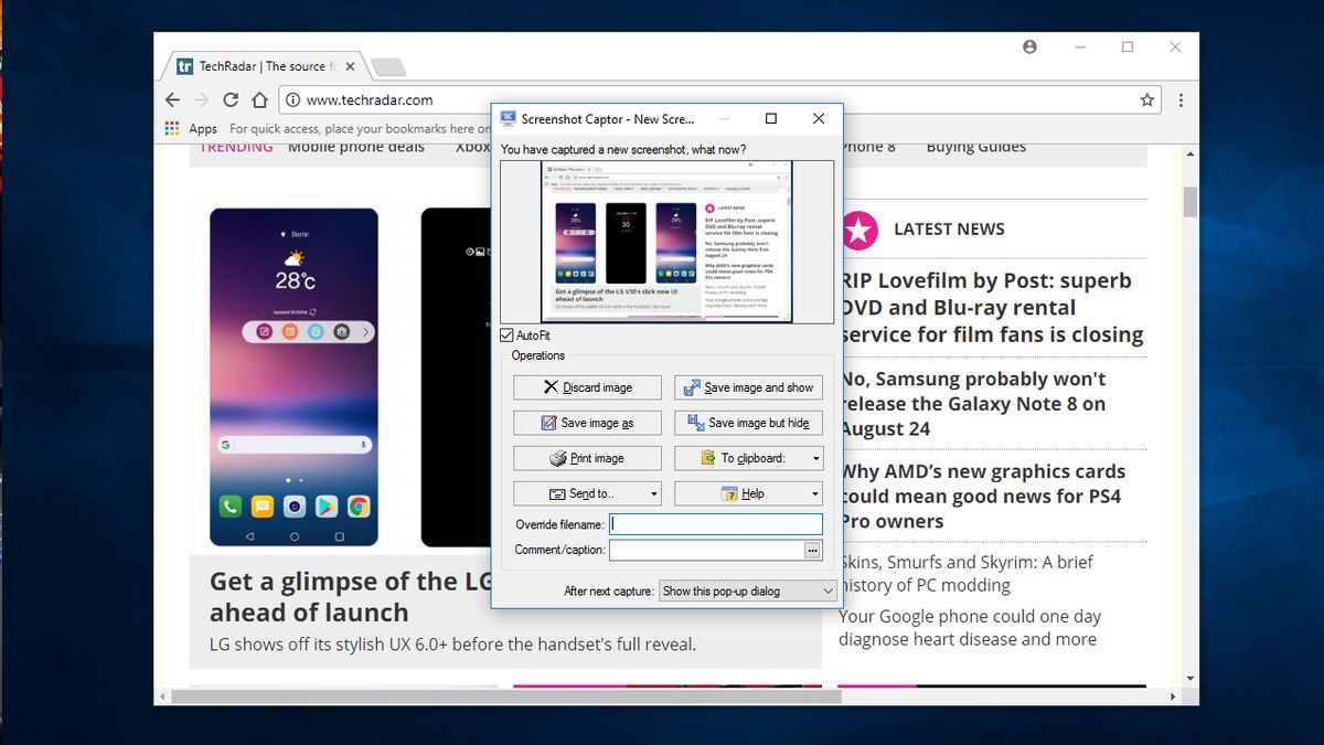 Screenshot Captor review and where to download | TechRadar