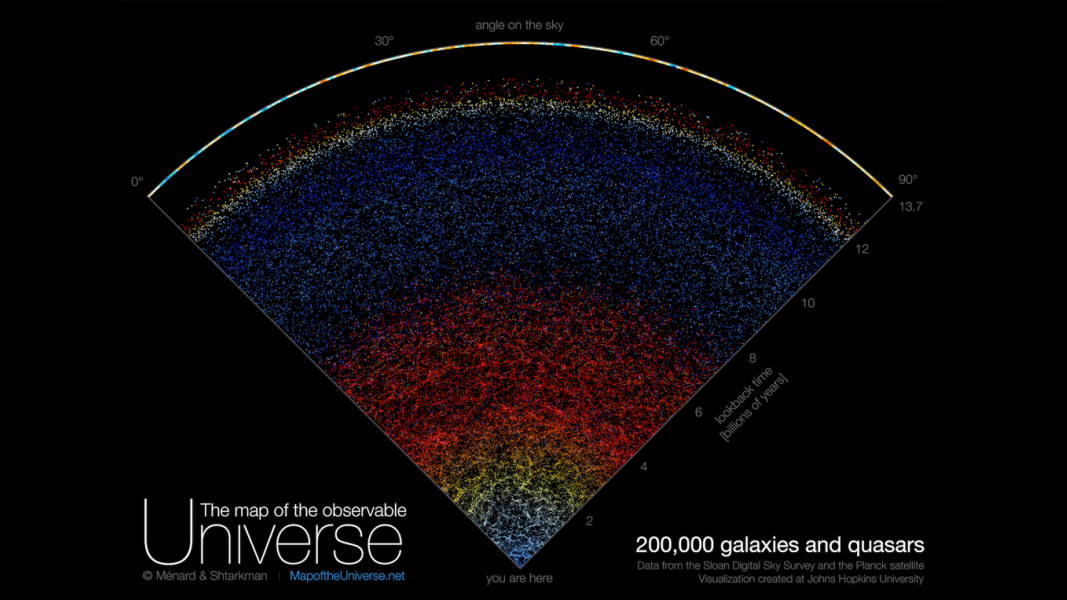 Beautiful interactive map of the universe lets you journey through space-time almost to the Big Bang