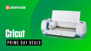 Cricut deals and discounts: Cricut machine with text on a green background