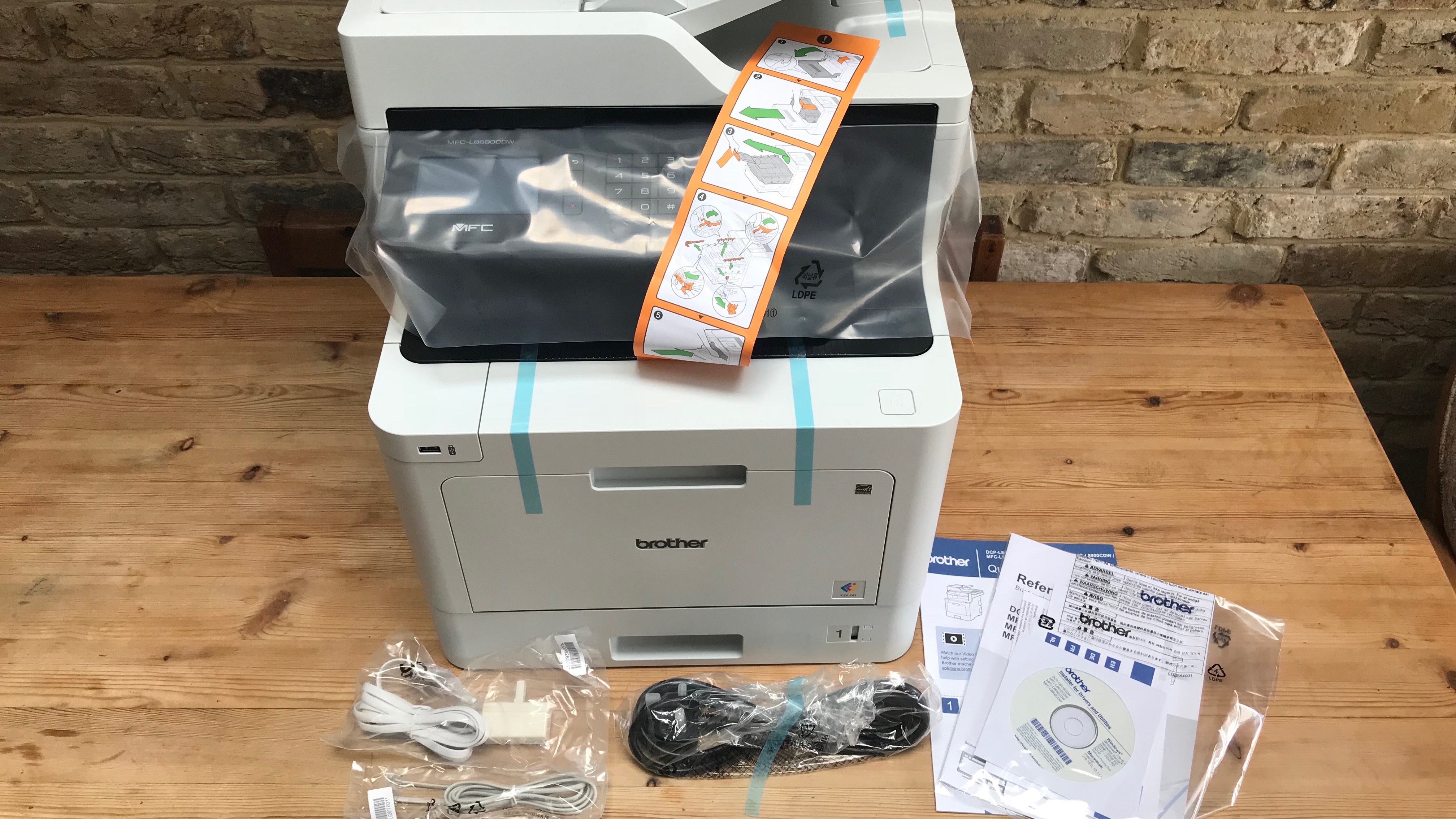 Printer with acessories