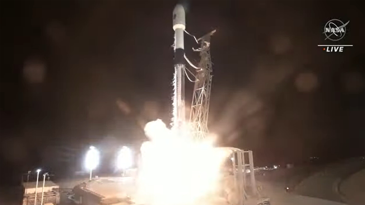 SpaceX launches NASA satellite to study world's water, sticks rocket landing