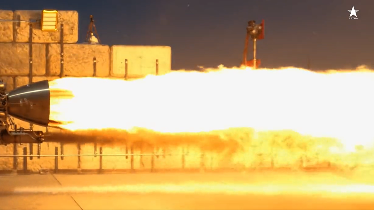 Astra performs fiery engine test for powerful new rocket system