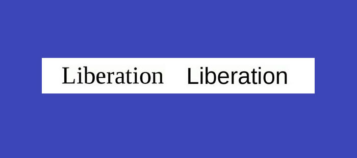 Liberation Serif and Liberation Sans font pairing