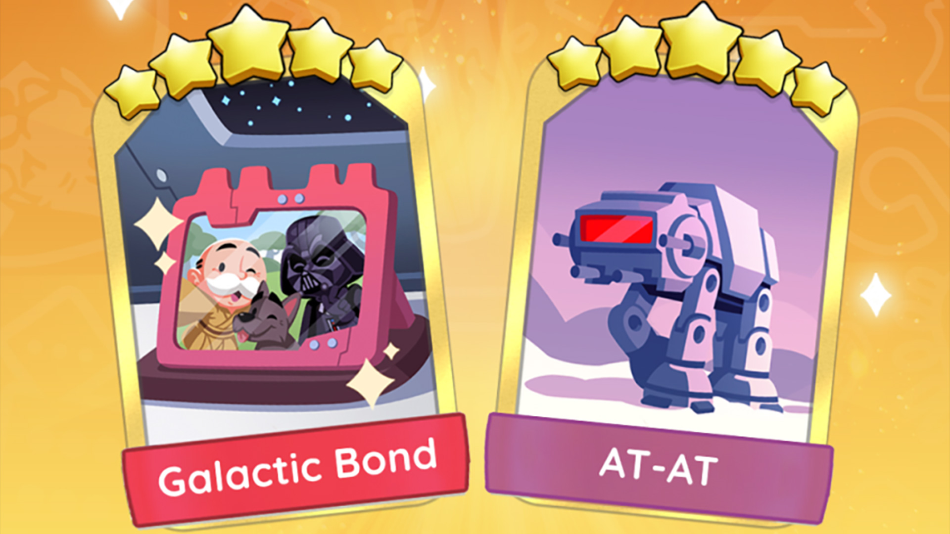 Monopoly Go Golden Blitz Galactic Bond & AT-AT