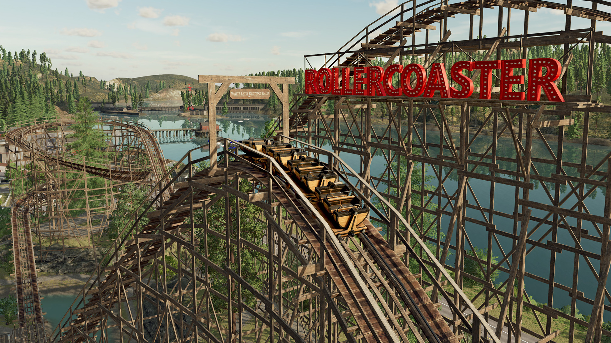  Cut down trees to build a rideable rollercoaster in Farming Simulator 22's new expansion 