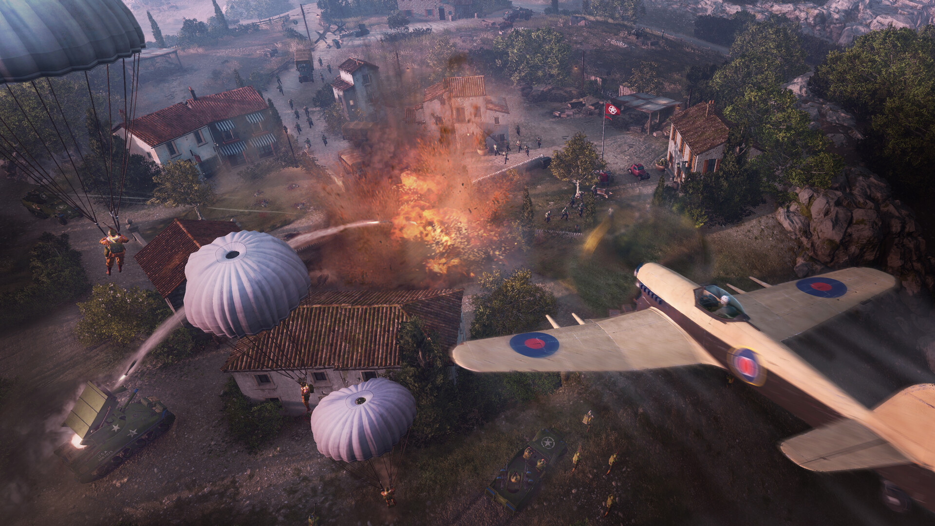 Dominate the battlefield from the sea and the sky in Company of Heroes 3