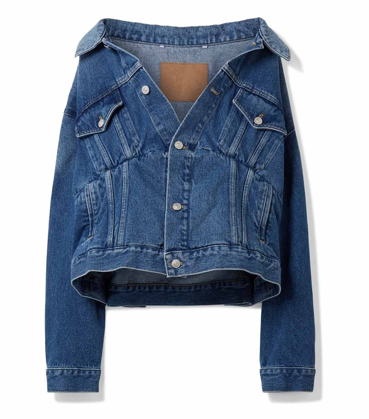 Off The Shoulder Jean Jacket Looks We Love Who What Wear