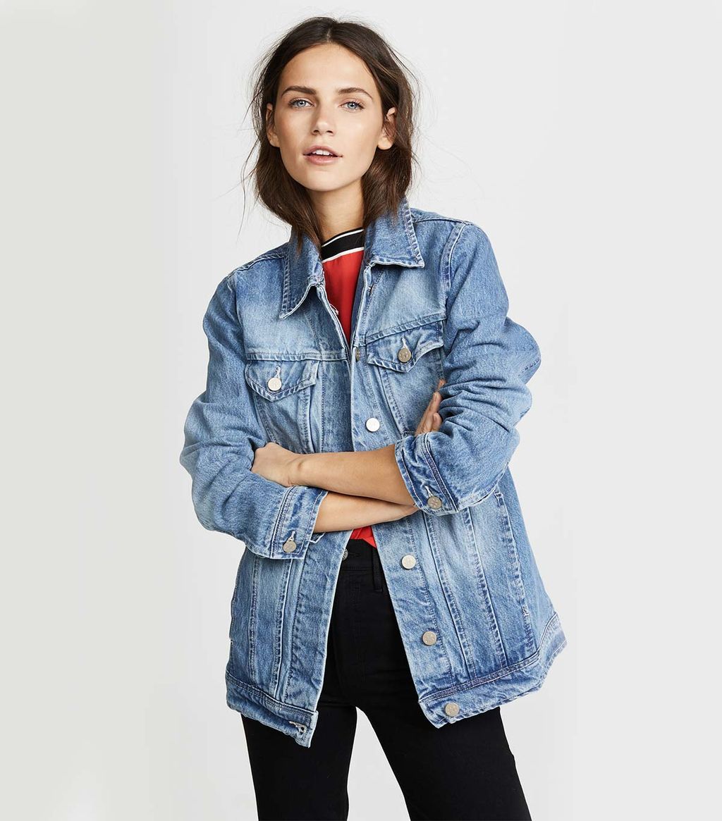 Off The Shoulder Jean Jacket Looks We Love Who What Wear