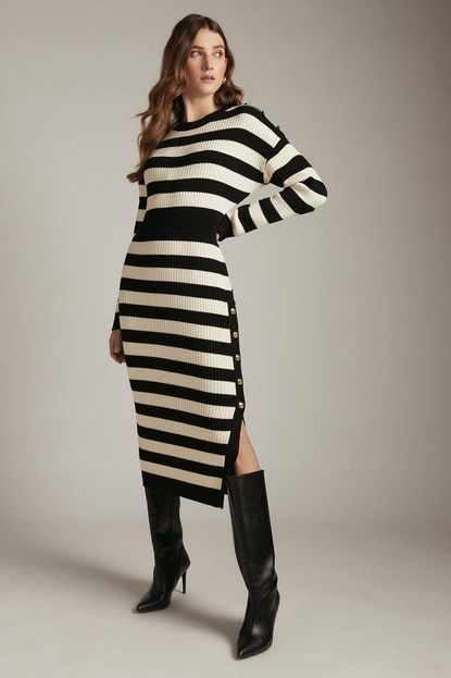 Striped Knitted Midi Dresses Of The Best Throw On Styles Who What