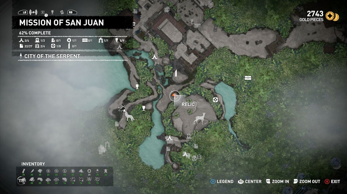 Mission Of San Juan Mural Relic Map And Backpack Locations Complete