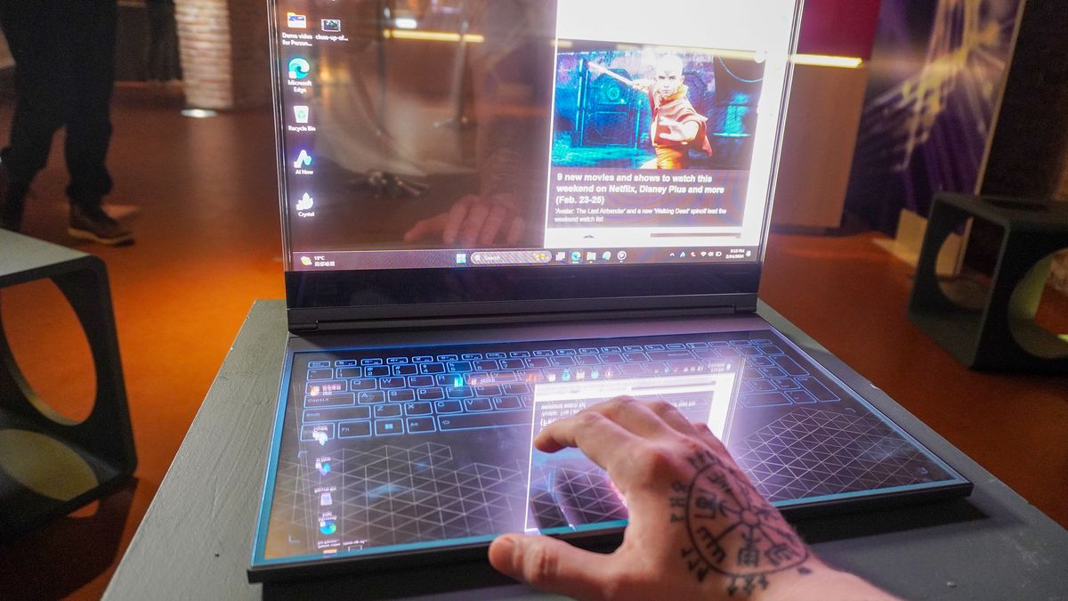 Lenovo ThinkBook Transparent Display Laptop Concept Hands On Review