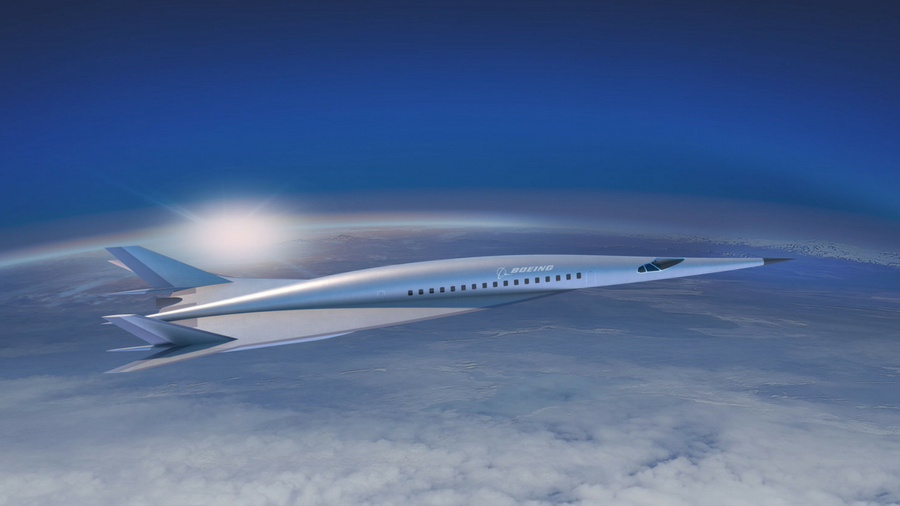 Image of design concept for Boeing hypersonic jet