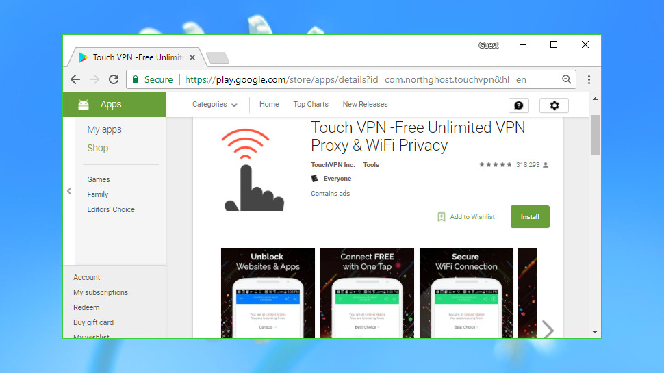 vpn google chrome to windows