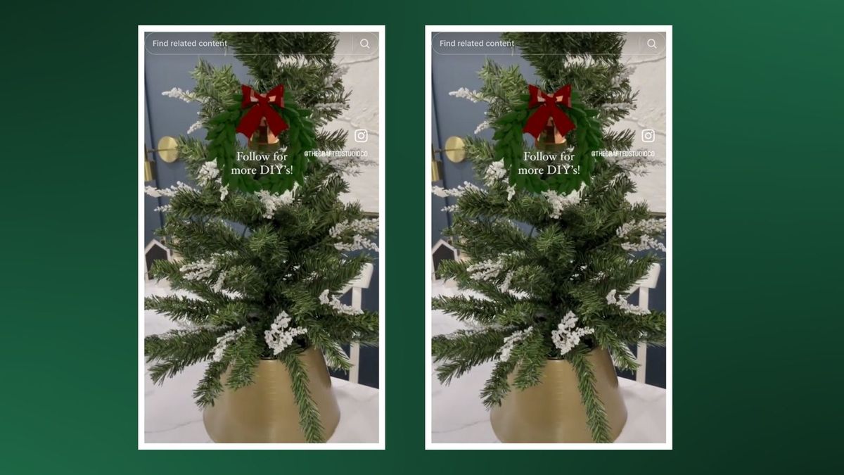 This Tiktok Christmas Tree Hack Is Perfect For Small Spaces Real Homes