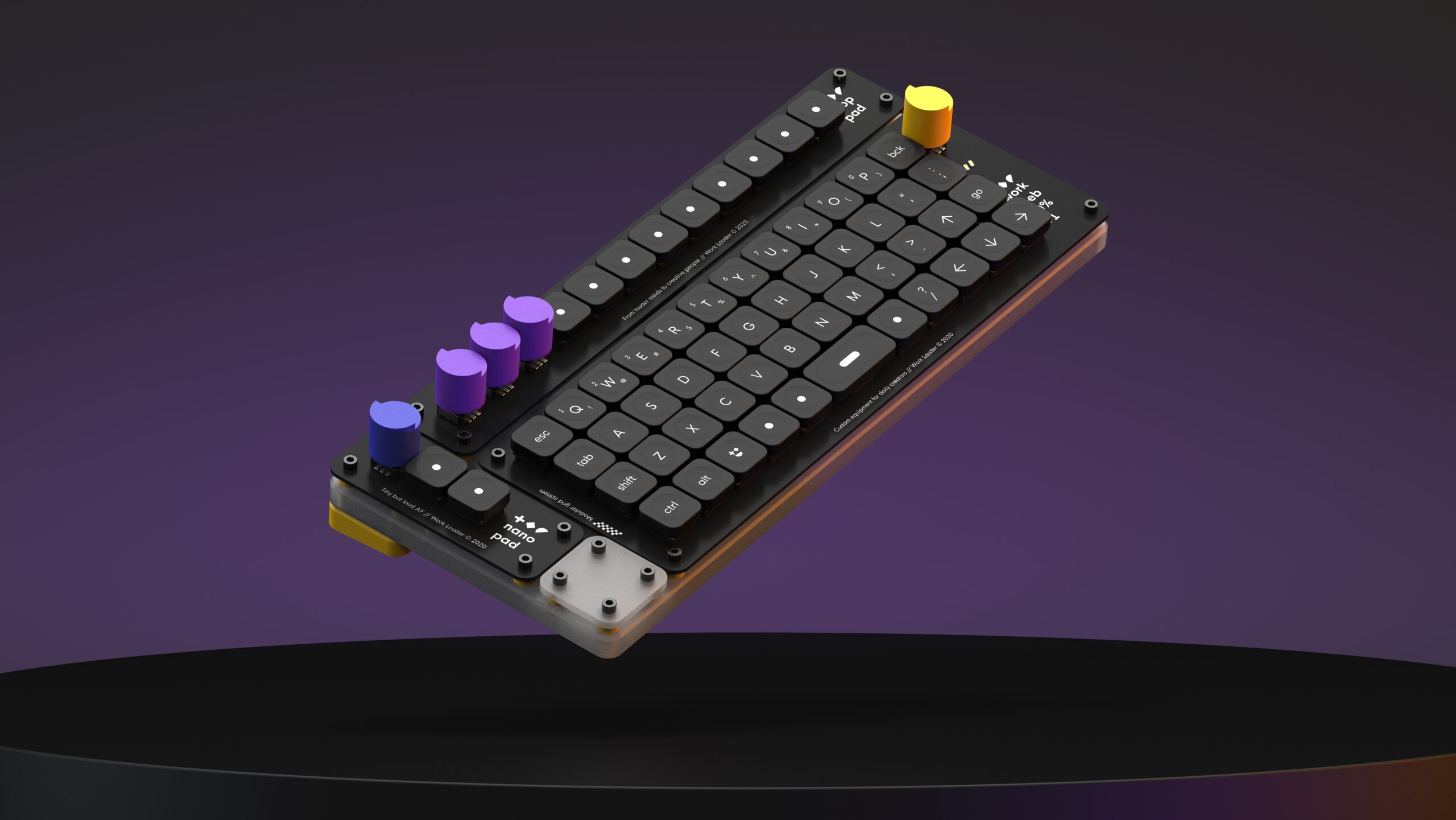  This modular keyboard can even be customised with knobs and dials 