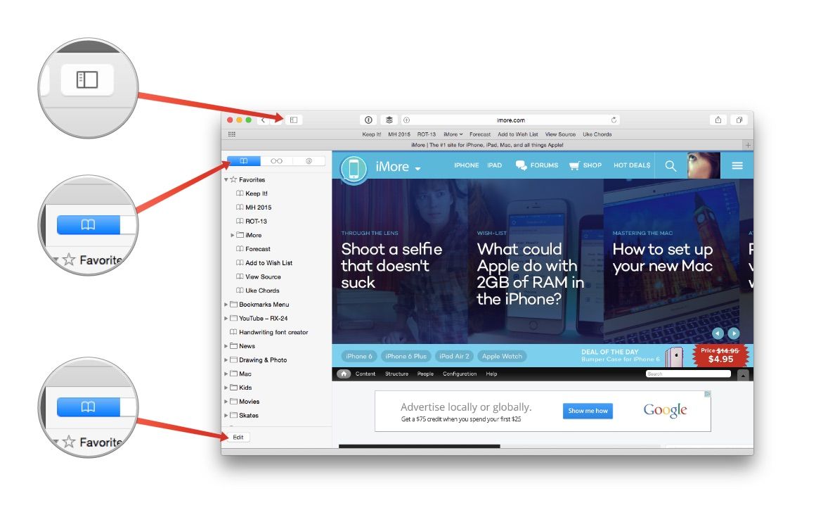 How To Turn On And Edit The Favorites Bar In Safari IMore