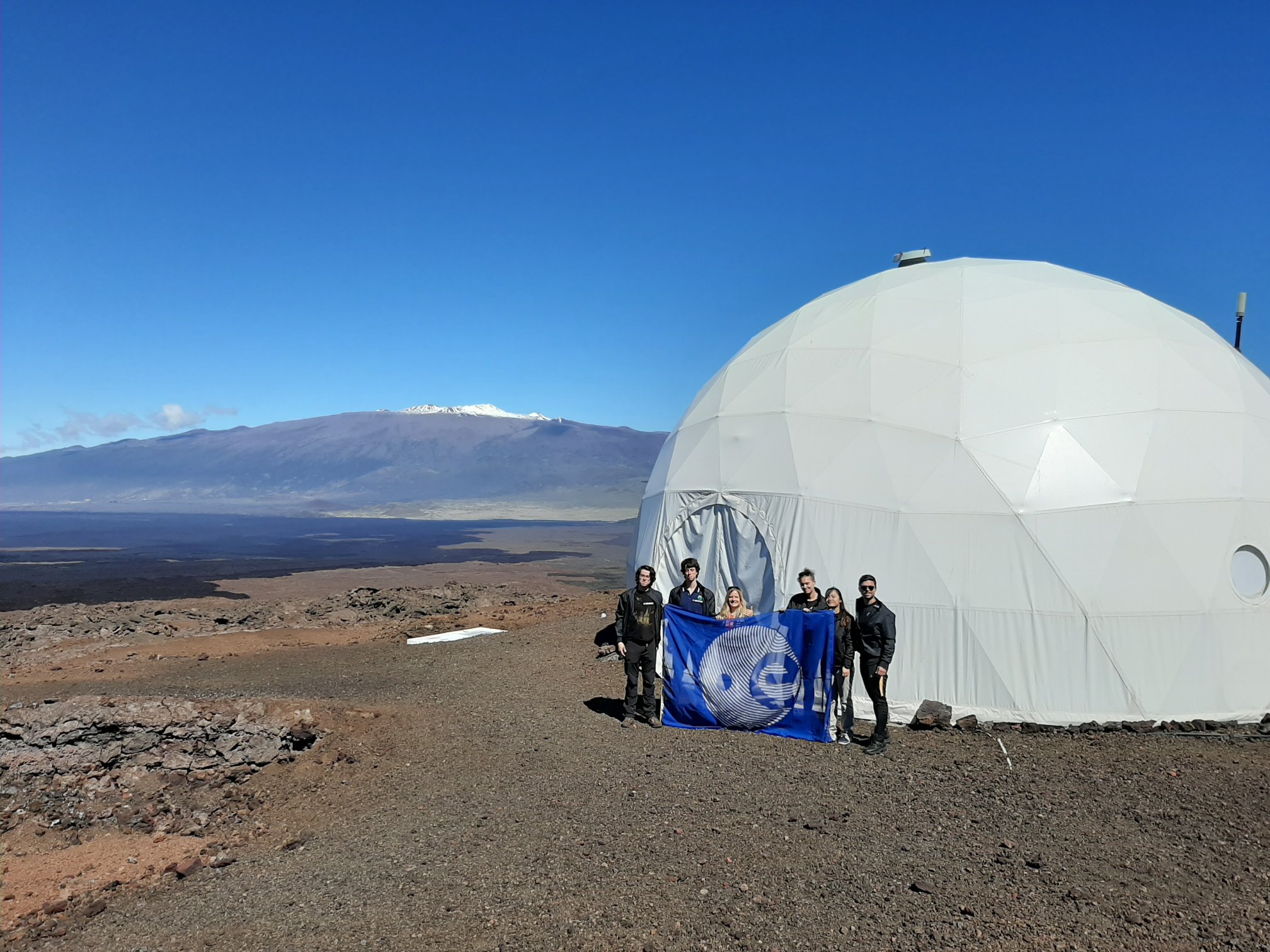 European scientists are taking a mock moon mission in Hawaii right now