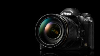 Nikon D780 DSLR on black background