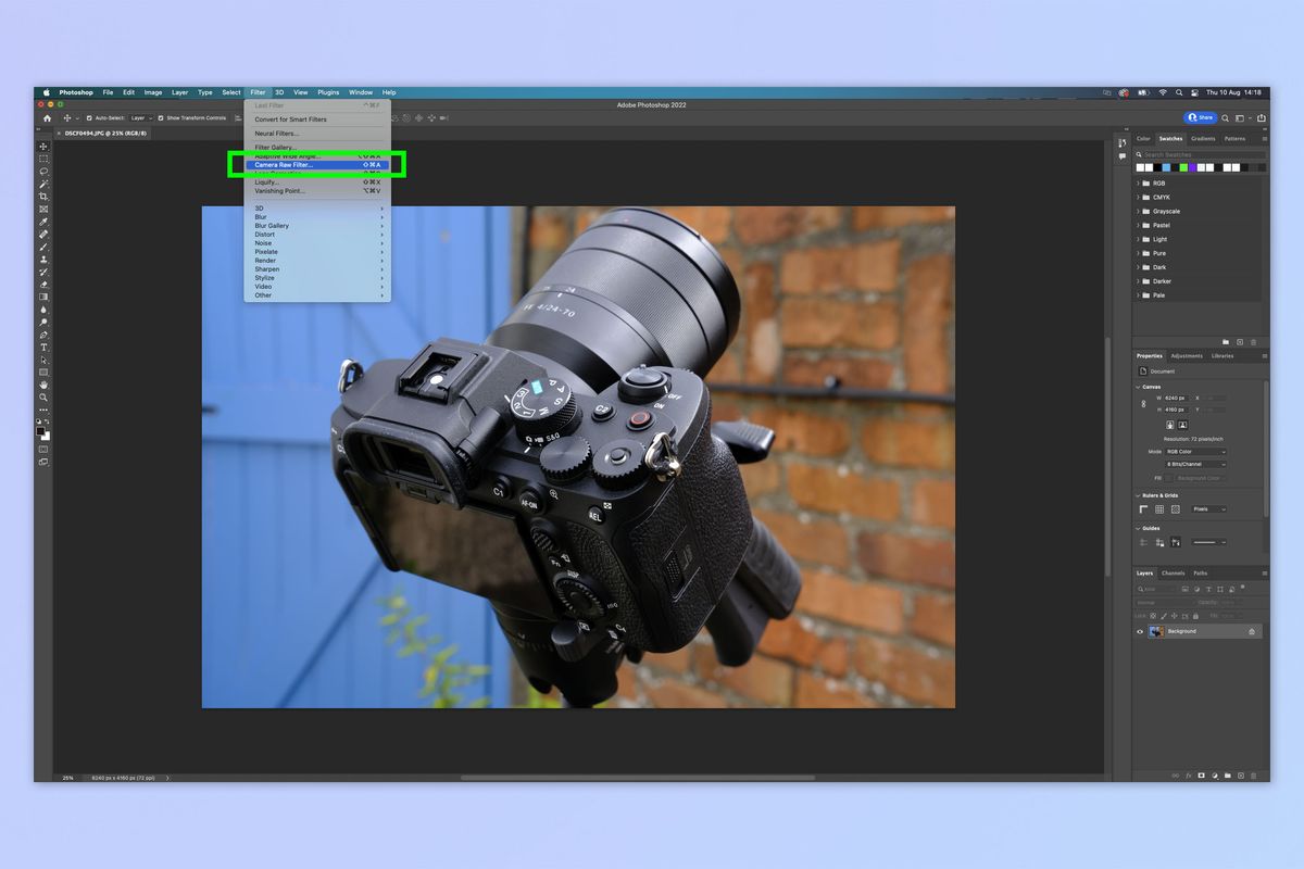 How To Open An Image In Camera Raw In Adobe Photoshop Tom S Guide